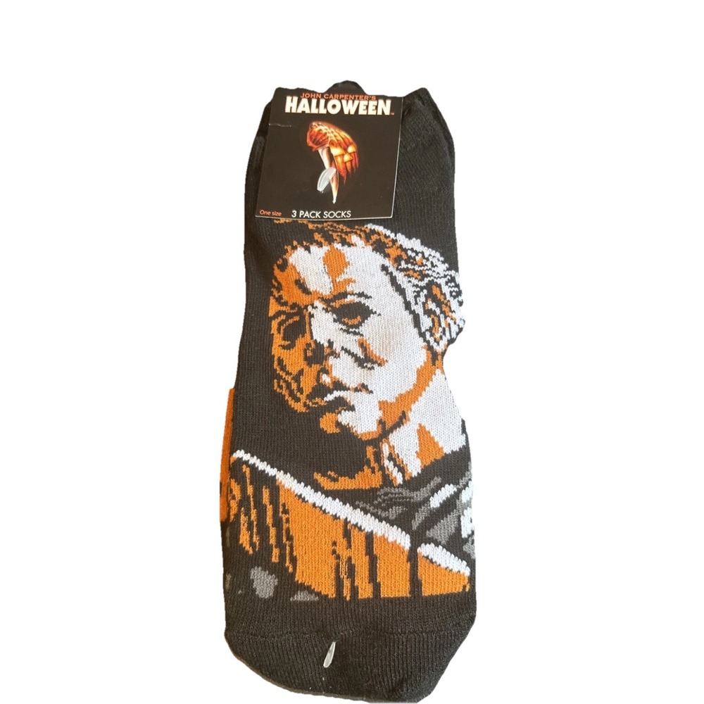 John Carpenters Halloween 3 Pack men's Ankle Socks OS Michael Myers Horror New